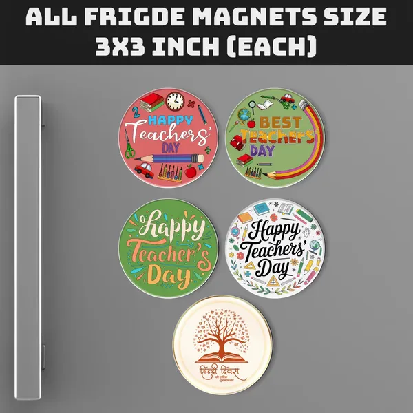 Teachers_Day_Mdf_Fridge_Magnet_Set_Pack_Of_5_Default_Title