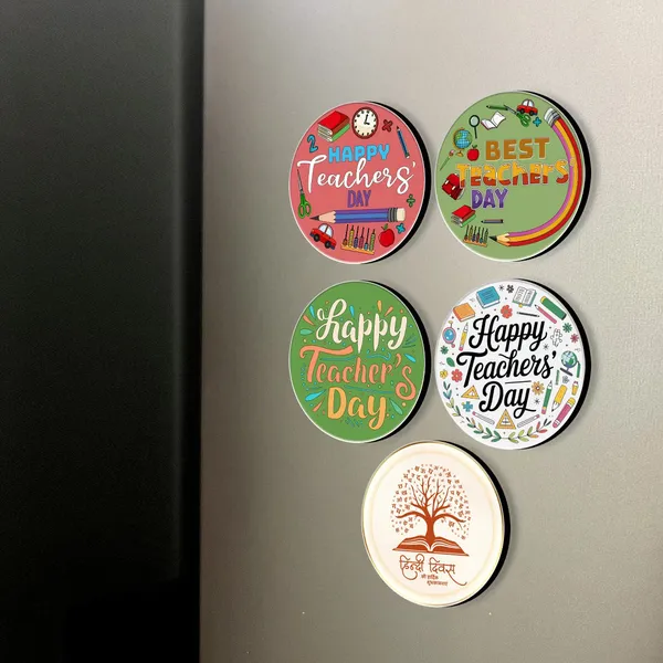 Teachers_Day_Mdf_Fridge_Magnet_Set_Pack_Of_5_Default_Title