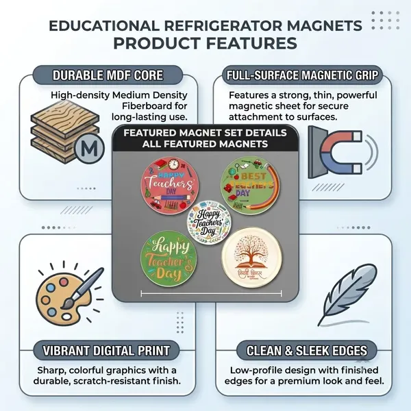 Teachers_Day_Mdf_Fridge_Magnet_Set_Pack_Of_5_Default_Title