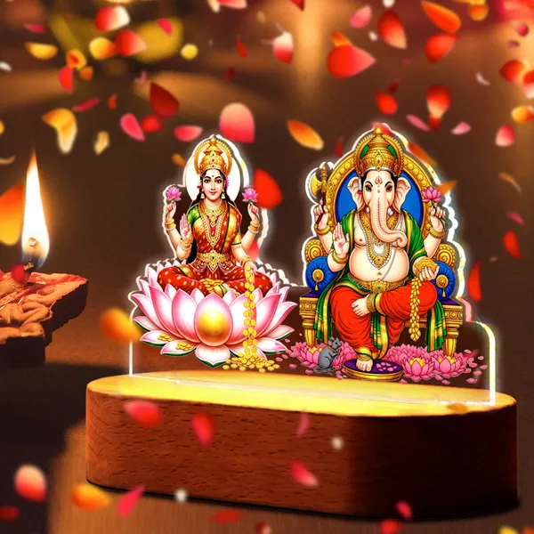 Multicolor_Acrylic_&_Wood_And_Mdf_Led_Lamp
