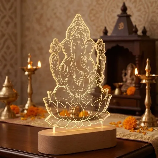 Multicolor_Acrylic_&_Wood_And_Mdf_Led_Lamp