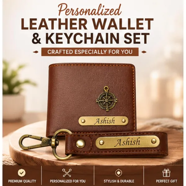 Faux_Leather_Wallet_And_Keychain_Gift_Set_For_Men