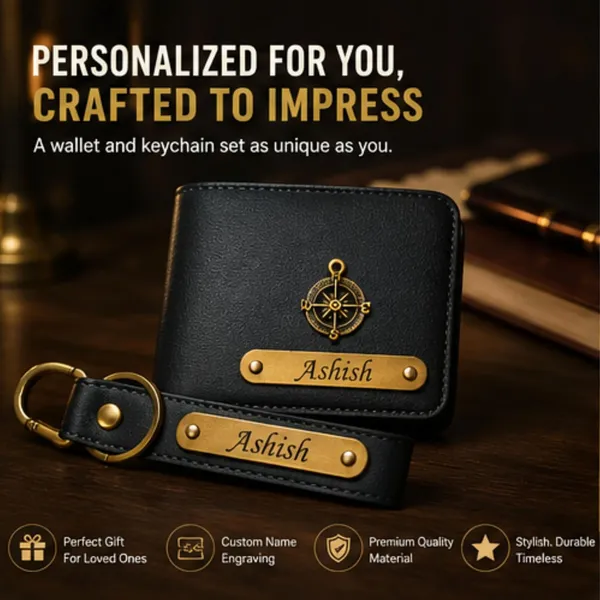 Faux_Leather_Wallet_And_Keychain_Gift_Set