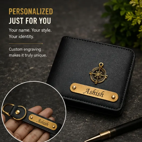 Faux_Leather_Wallet_And_Keychain_Gift_Set