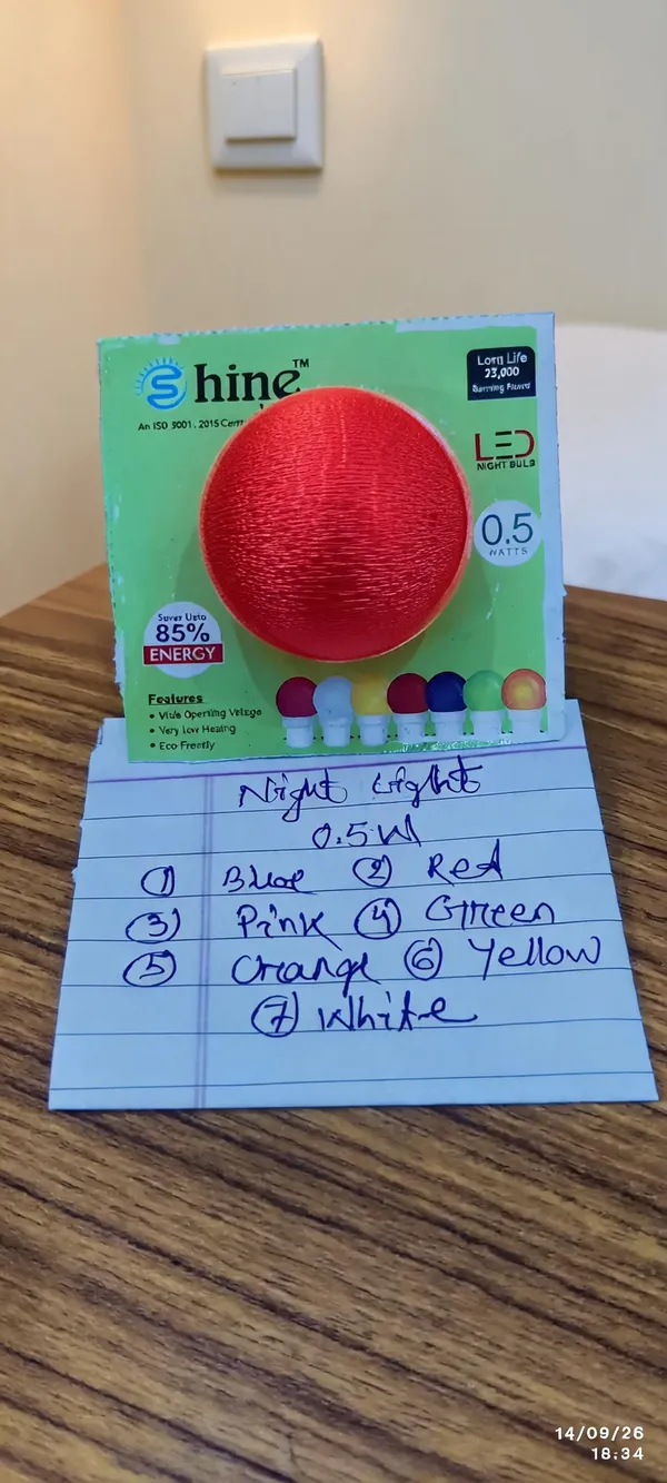Fiber_Bedroom_Red_0.5W_LED_Night_Bulb_Pack_Of_12