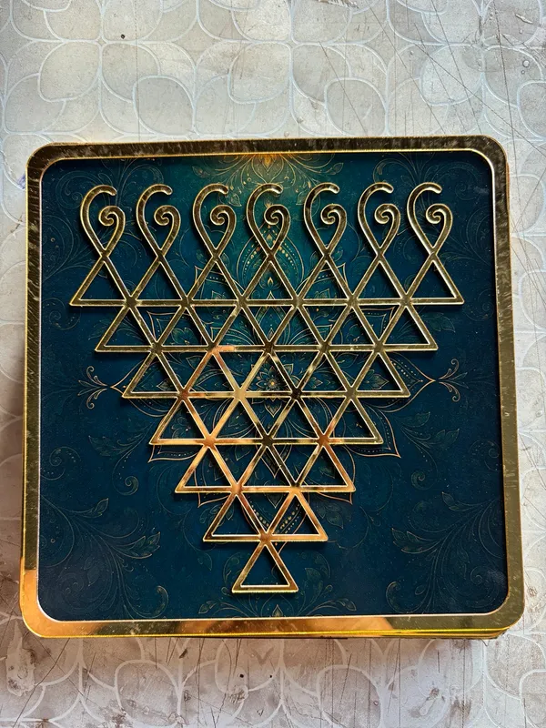 Metal_Gold_Tone_Spiritual_Shri_Yantra_Square_Plaque