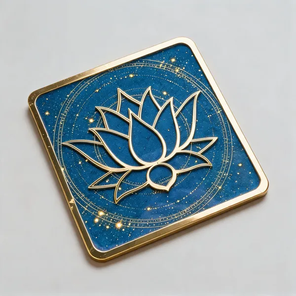 Gold_Tone_Spiritual_Lotus_Celestial_Square_Wall_Plaque
