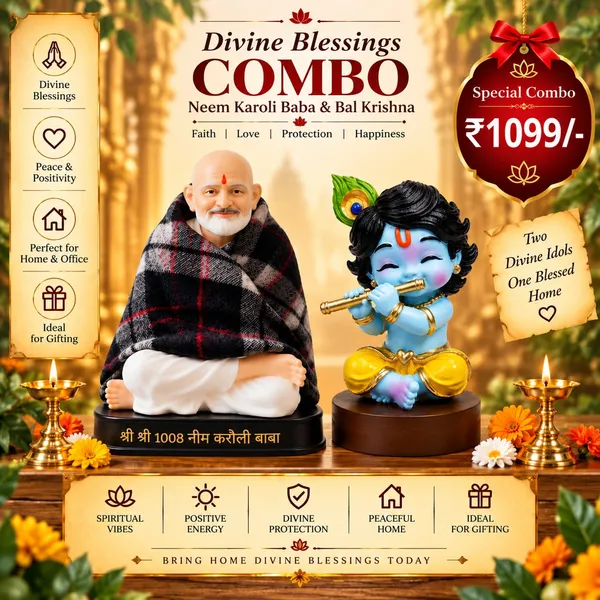Divine_Blessings_Combo_Neem_Karoli_Baba_Bal_Krishna_Idol_Set_Default_Title