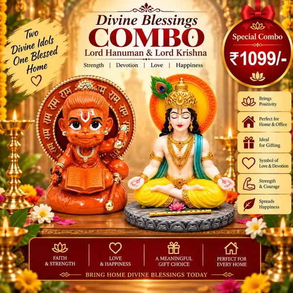 Divine_Blessings_Combo_Lord_Hanuman_Lord_Krishna_Idol_Set_Default_Title