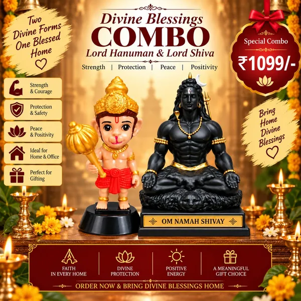 Divine_Blessings_Combo_Lord_Hanuman_Lord_Shiva_Idol_Set_Default_Title