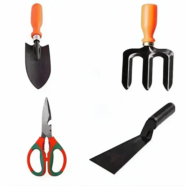 AGT_Gardening_Tool_Set_Garden_Tool_Kit_-_4_Tools_-_Scissor,_Garden_Fork,_Trowel,_Khurpi_Khurpa_Garden_Tool_Kit_(4_Tools)
