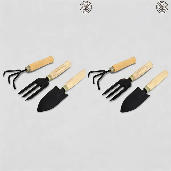 AGT_Garden_Tool_Set_Big_Trowel,_Hand_Fork_&_Hand_Rake_for_Gardening_Garden_Tool_Kit_(3_Tools)