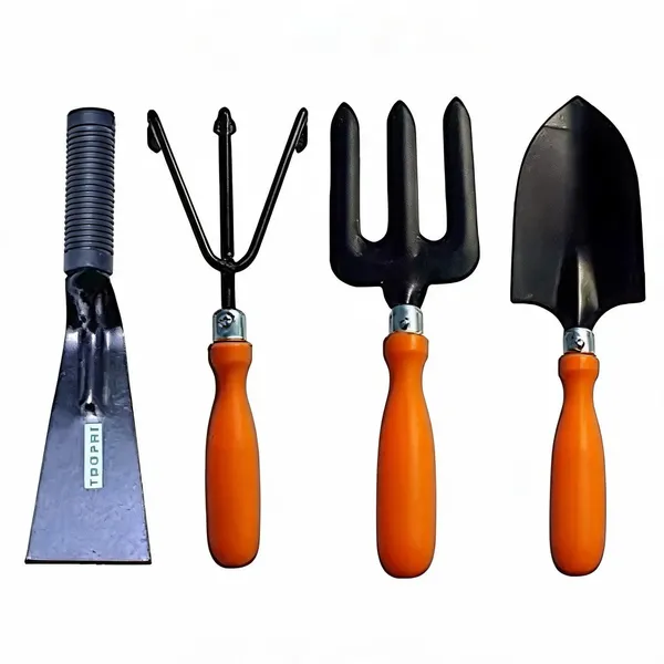 AGT_Garden_Tool_Set_Big_Trowel,_Hand_Fork,_Hand_Rake_&_Khurpa_for_Gardening_Garden_Tool_Kit_(4_Tools)