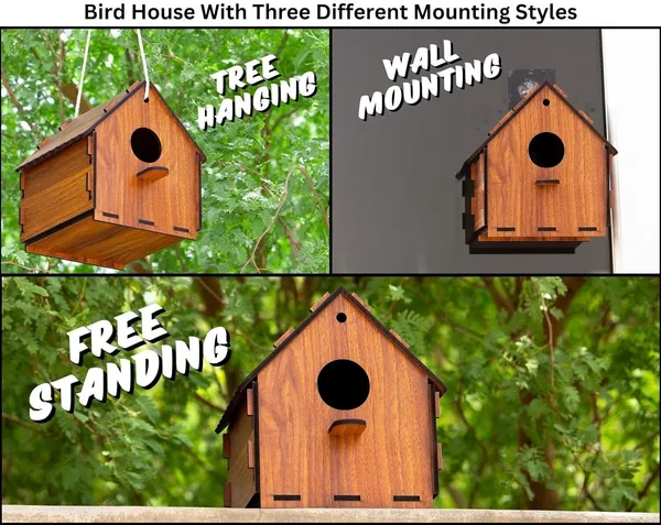 Agt_Birdhouse_for_Sparrow,_Finches_and_Wildbirds_Bird_House_(Free_Standing,_Hanging)