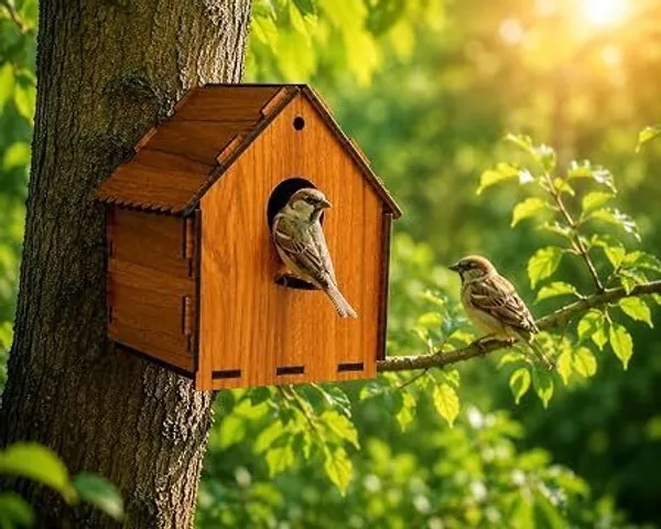 Agt_Wooden_Bird_House_for_Outdoor_Garden,_Balcony_&_Backyard_Bird_House_(Hanging)