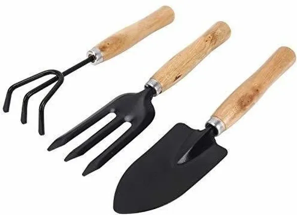 PRAMUKH_STORE_Garden_Tool_Wooden_Handle_(3pcs-Hand_Cultivator,_Small_Trowel,_Garden_Fork)_House_Pot_Plants_Gift_(3_Piece_of_Set)_Garden_Tool_Kit_(3_Tools)