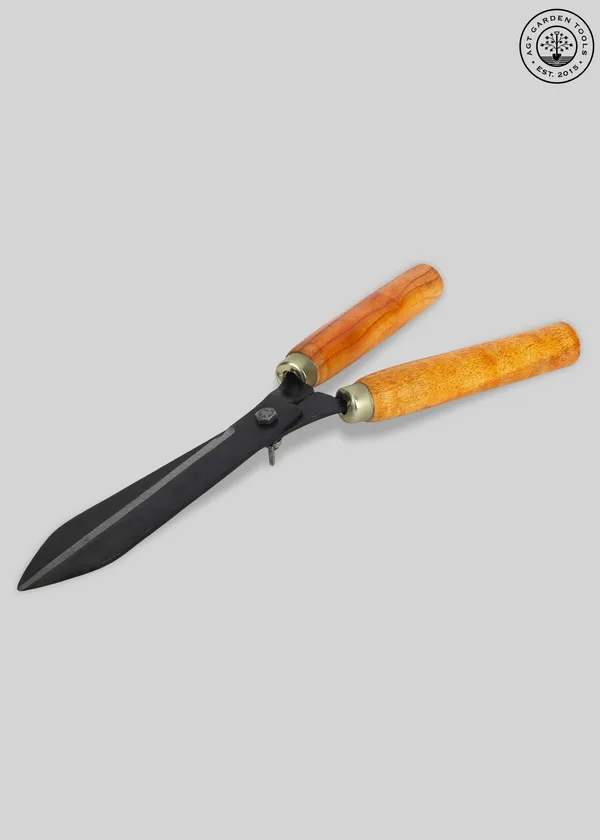 AGT_Hedge_Shear_With_Wooden_Handle_{_6_}_Garden_Tool_Kit_(1_Tools)