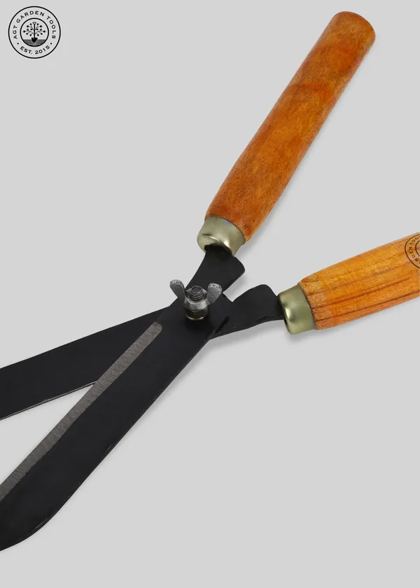 AGT_Hedge_Shear_With_Wooden_Handle_{_6_}_Garden_Tool_Kit_(1_Tools)