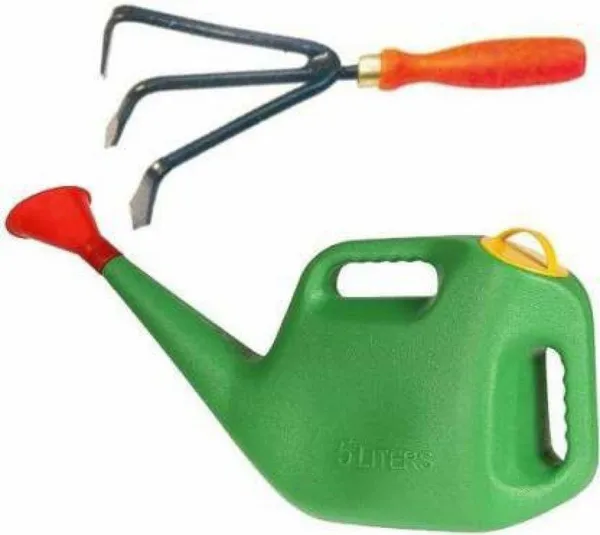 AGT_Watering_Can,_and_And_Hand_Cultivator_Garden_Tool_Kit_(2_Tools)