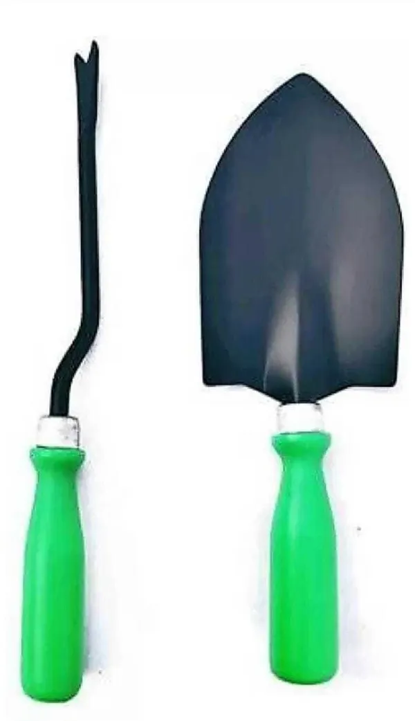 AGT_Garden_Tools_Set_of2_Trowel,_Weeder,_Khurpi_(Multicolour,_2_Pieces)_Garden_Tool_Kit_Garden_Tool_Kit_(2_Tools)
