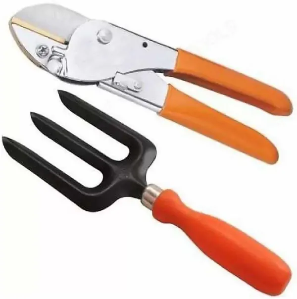AGT_Garden_Tools_Garden_Tool_Kit_Pruner_Leaf_Cutter_Fork_Garden_Tool_Kit_(2_Tools)