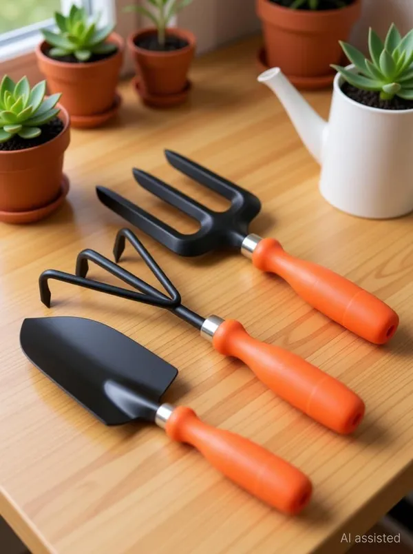 AGT_Garden_Tool_Set_Big_Trowel,_Hand_Fork,_Hand_Rake_for_Gardening_Garden_Tool_Kit_(3_Tools)