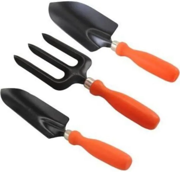 AGT_Set_Hand_Fork,_Small_Trowel_&_Big_Trowel_Garden_Tool_Kit_(3_Tools)