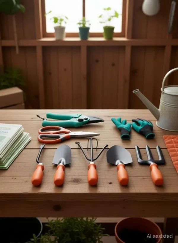 Ravel_Gardening_Tools_kit_Heavy_flower_cutter,Scissor,_Green_gloves,garden_tool_set_Garden_Tool_Kit_(8_Tools)