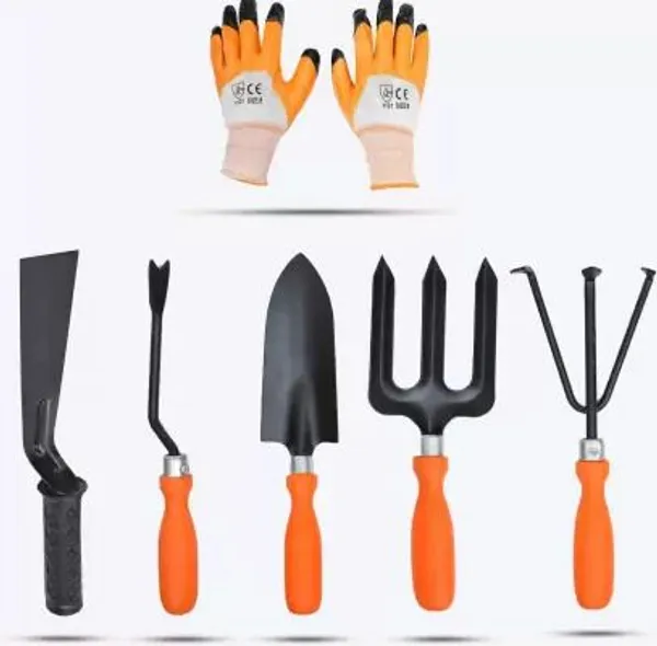 AGT_6_Pieces_Garden_Tool_Kit_of_Cultivator,Weeder,Trowel,Hand_Rack,Khurpi_Garden_Tool_Kit_(6_Tools)