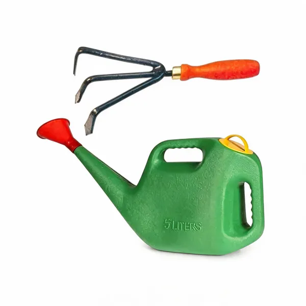 AGT_Watering_Can,_and_And_Hand_Cultivator_Garden_Tool_Kit_(2_Tools)