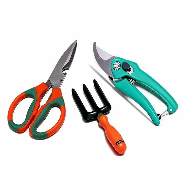 AGT_3_pcs_Gardening_Tools_Combo_of_Scissor,_Hand_Fork_and_Garden_Scissors_Pruning_Bypass_Secateurs_Flower_Cutter_Branch_Trimmer_Carbon_Steel_Blade_with_Lock_Garden_Tool_Kit_(3_Tools)_Garden_Tool_Kit_(3_Tools)