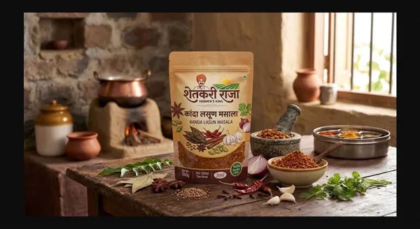 Shetkari_Raja_Kanda_Lasun_Masala