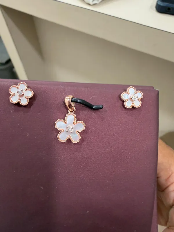 Rose_Gold_Flower_Pendant_And_Stud_Earring_Set_for_Women