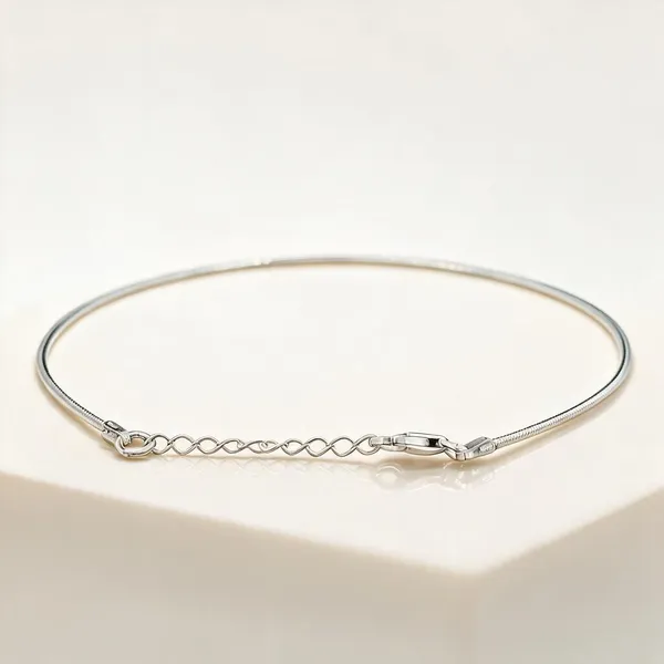 Silver-Tone_Delicate_Anklet_For_Women