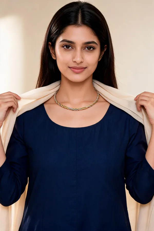 Gold_Tone_Layered_Chain_Necklace_For_Women