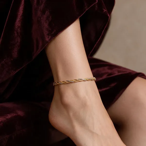 Gold_Tone_Omega_Anklet_For_Women