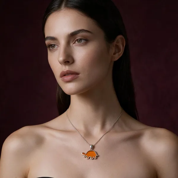 Orange_Dinosaur_Chain_Pendant
