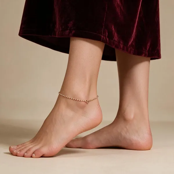 Rose_Gold_Beaded_Anklet_For_Women