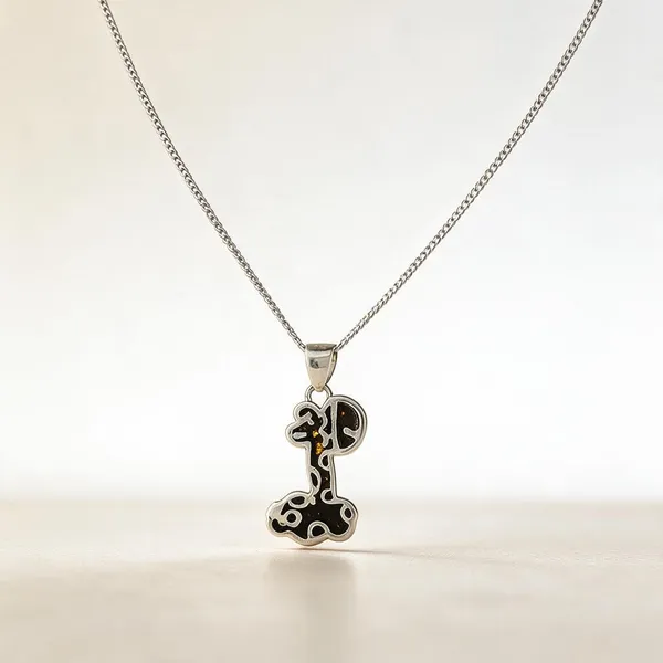 Silver-Tone_Giraffe_Chain_Pendant_For_Women
