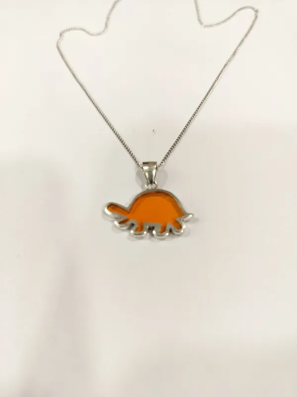 Orange_Dinosaur_Pendant_Necklace