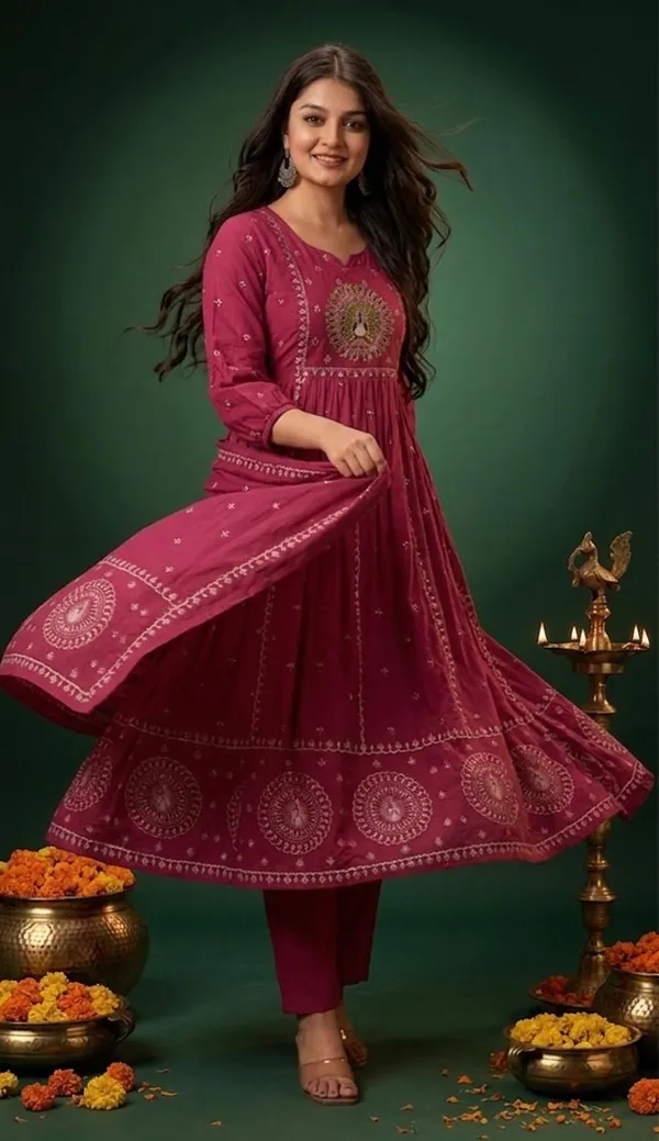 Maroon_Embroidered_Anarkali_Suit_Set_for_Women