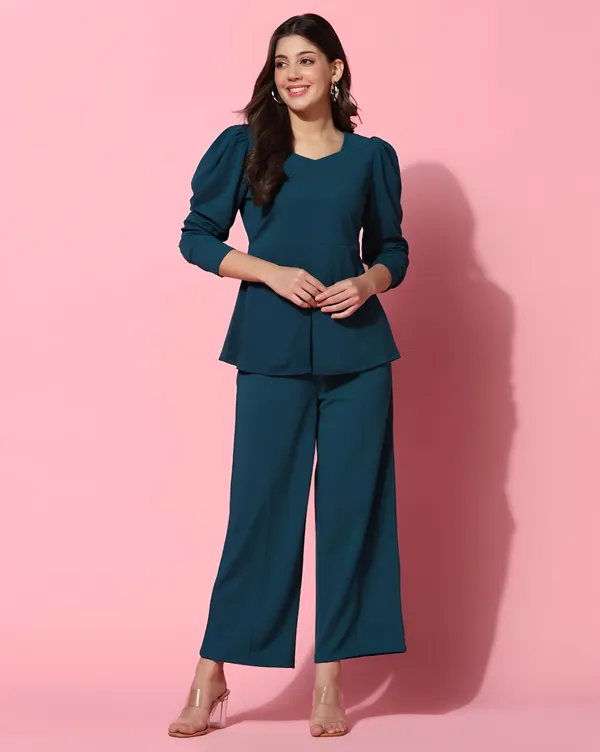Teal_Long_Sleeve_Relaxed_Fit_Co_Ord_Set_for_Women