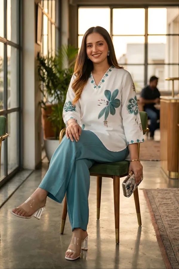 White_Floral_Printed_Relaxed_Fit_Co-Ord_Set_for_Women