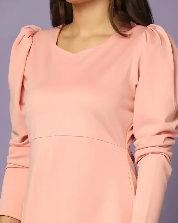 Pink_Puff_Sleeve_Top_And_Wide_Leg_Pants_Co_Ord_Set_For_Women