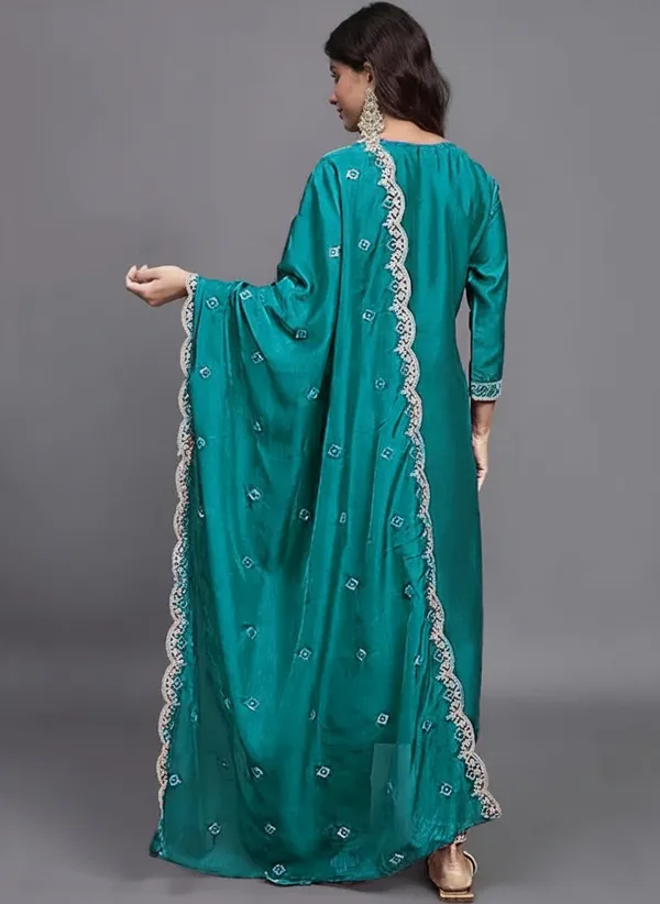 Teal_Embroidered_Straight_Suit_Set_for_Women