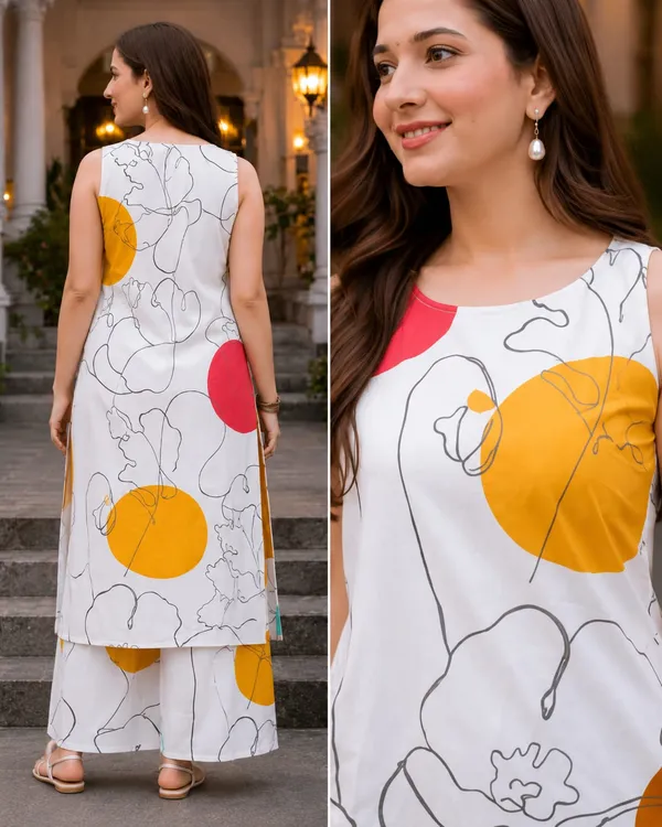 White_Printed_Sleeveless_Kurta_Palazzo_Set_for_Women