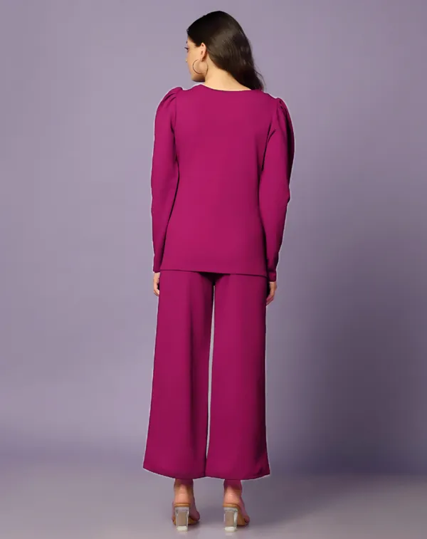 Magenta_Long_Sleeve_Peplum_Palazzo_Set_for_Women