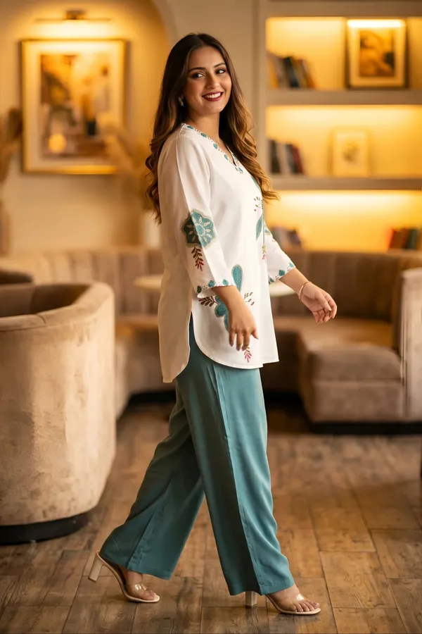 White_Floral_Printed_Relaxed_Fit_Co-Ord_Set_for_Women