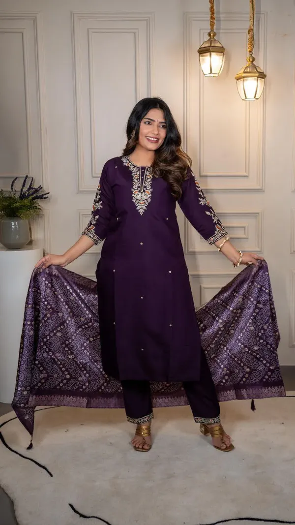 Purple_Embroidered_Straight_Suit_Set_for_Women