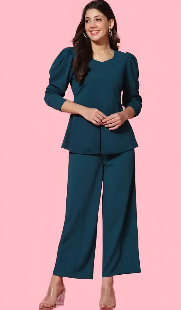 Teal_Long_Sleeve_Relaxed_Fit_Co_Ord_Set_for_Women